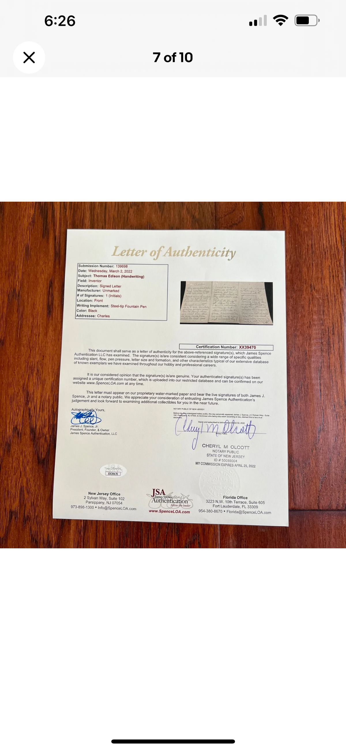 THOMAS EDISON * JSA * Ruthless 3 Page AUTOGRAPH Letter Firing 44 Men SIGNED