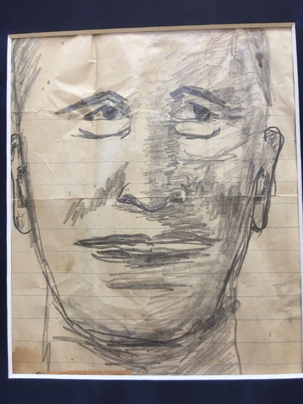 DWIGHT EISENHOWER * JSA COA * President Self Portrait Sketch * AUTOGRAPH Signed