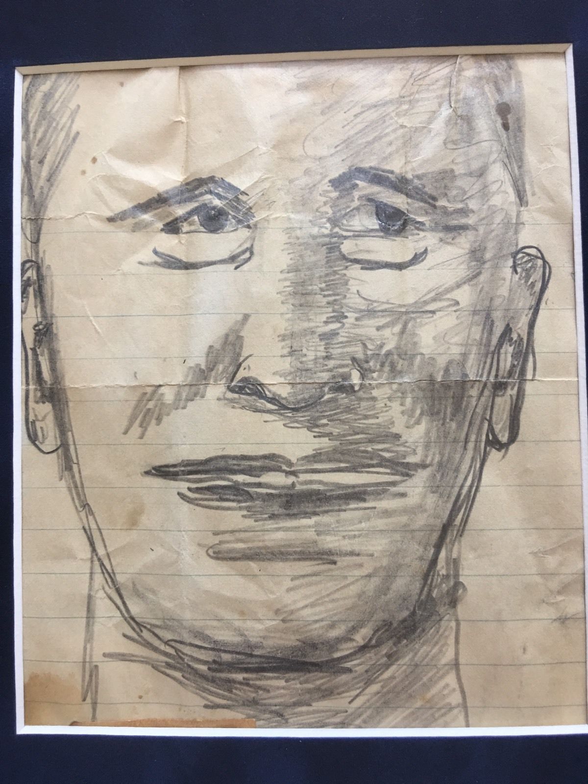 DWIGHT EISENHOWER * JSA COA * President Self Portrait Sketch * AUTOGRAPH Signed