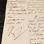 NAPOLEON BONAPARTE * AUTOGRAPH Signed at SAINT CLOUD * 1811 * re: Army Deserters