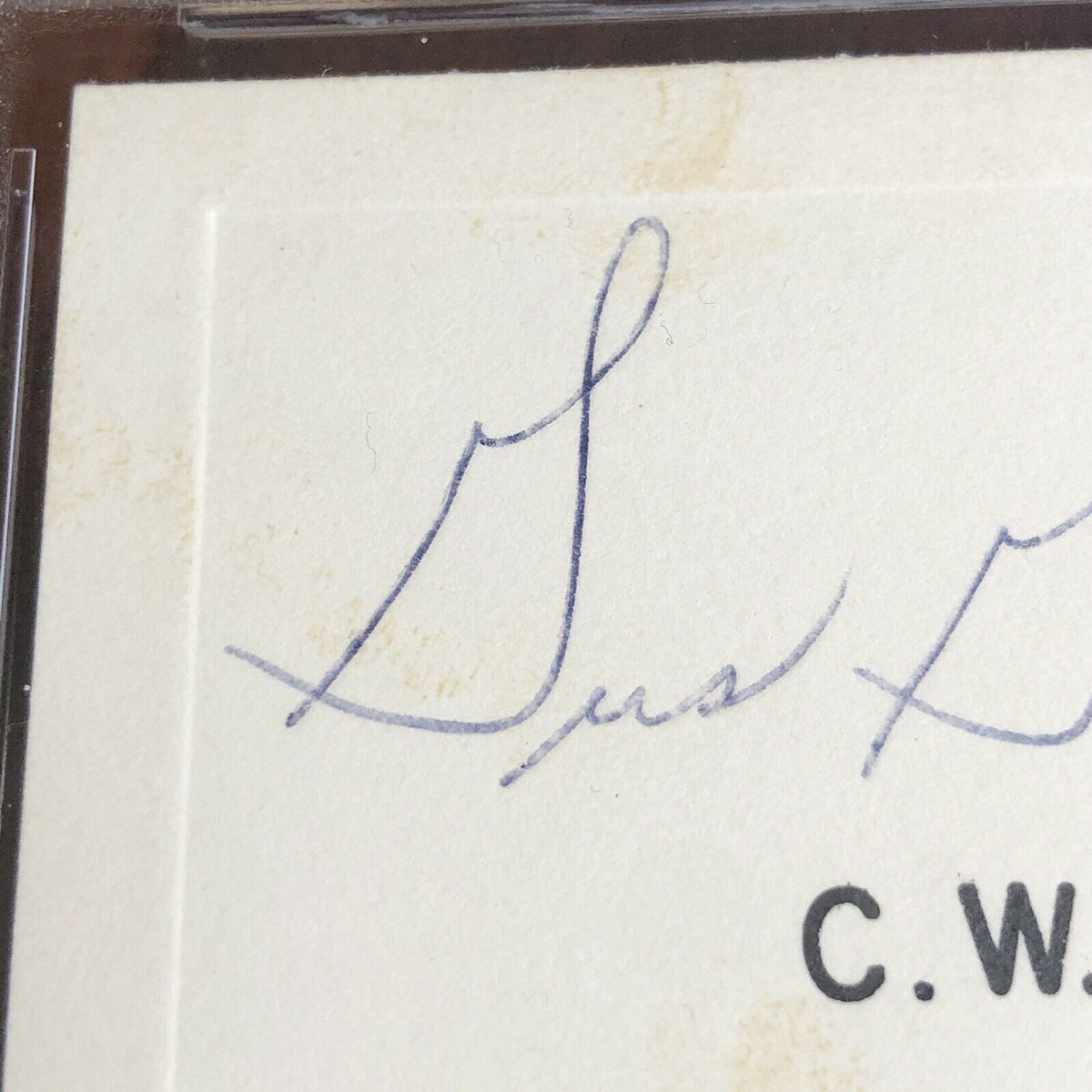 VIRGIL GUS GRISSOM * PSA/DNA Slabbed * PROOF Hand Signed Autograph Card Apollo
