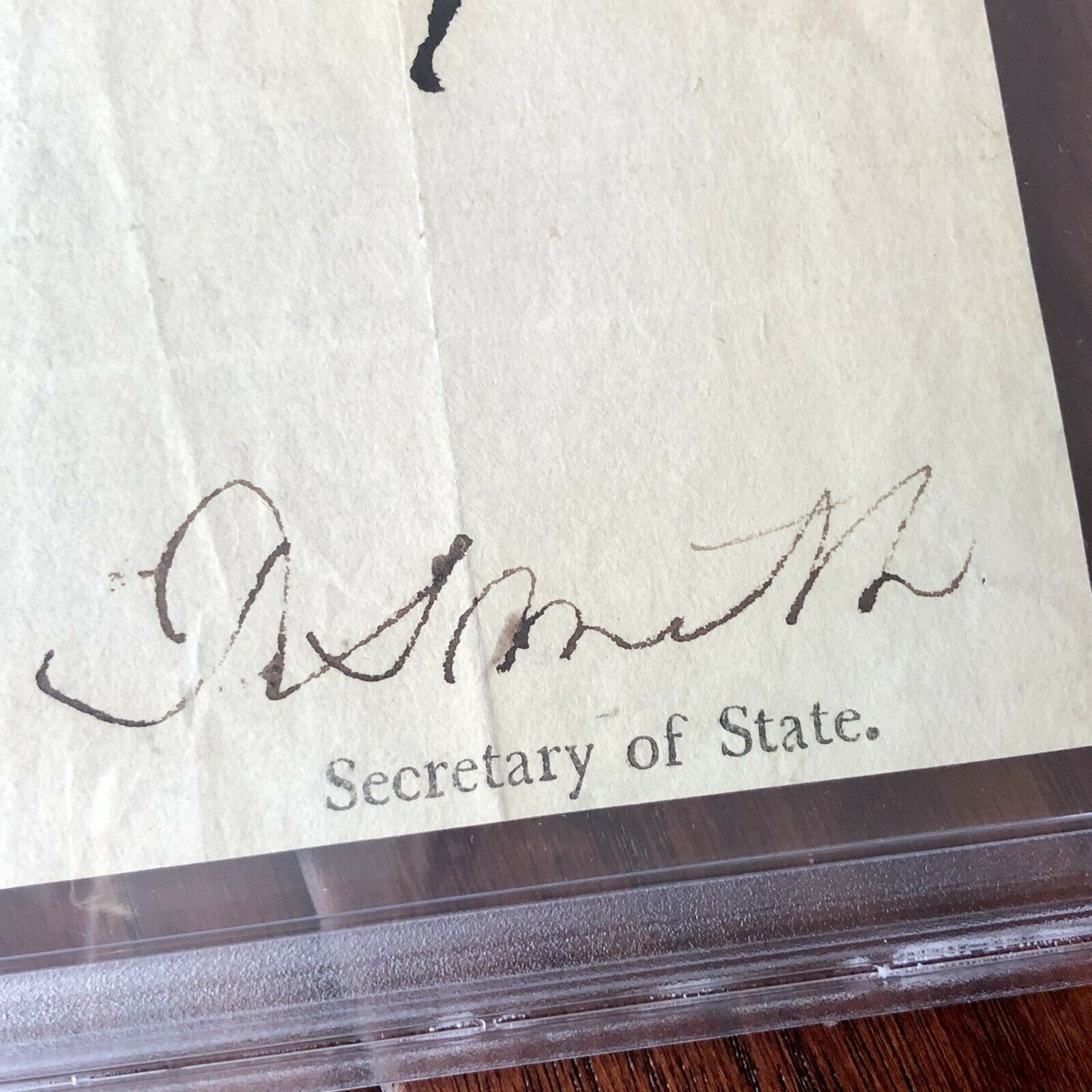 JAMES MADISON * PSA/DNA Slab * Cut Autograph Ships Papers Signed As President *