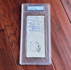 F. SCOTT FITZGERALD * PSA * Autograph UNPUBLISHED POEM Birth Announcement Signed