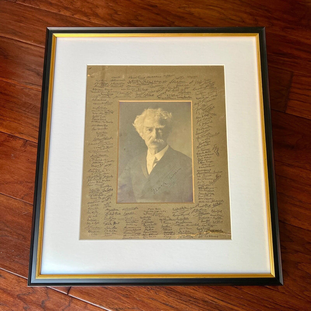 MARK TWAIN / SAMUEL L. CLEMENS * JSA * Autograph 'Savage Club' Photo Signed