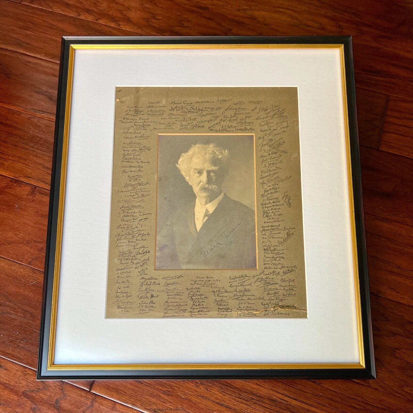 MARK TWAIN / SAMUEL L. CLEMENS * JSA * Autograph 'Savage Club' Photo Signed