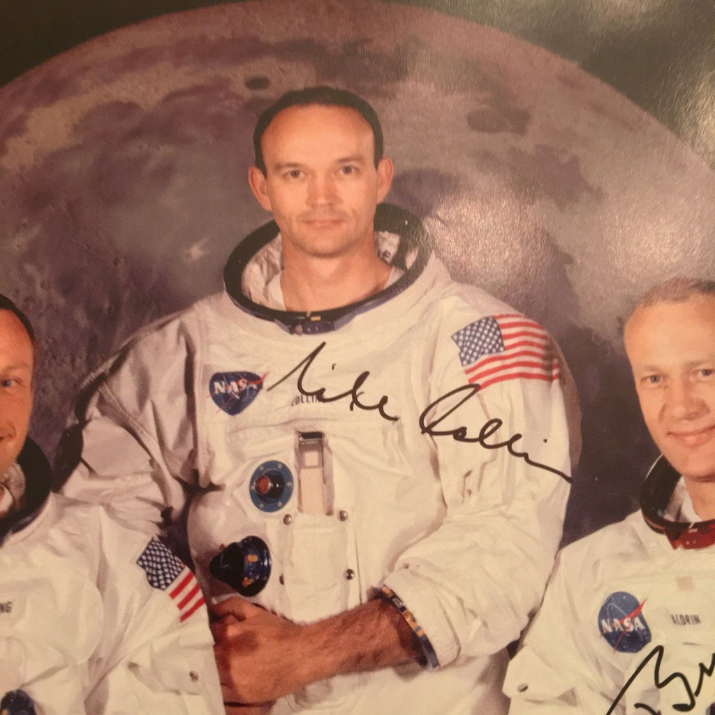 APOLLO 11 CREW SIGNED * PSA/DNA GEM 10/10 UNINSCRIBED autograph NASA LITHOGRAPH