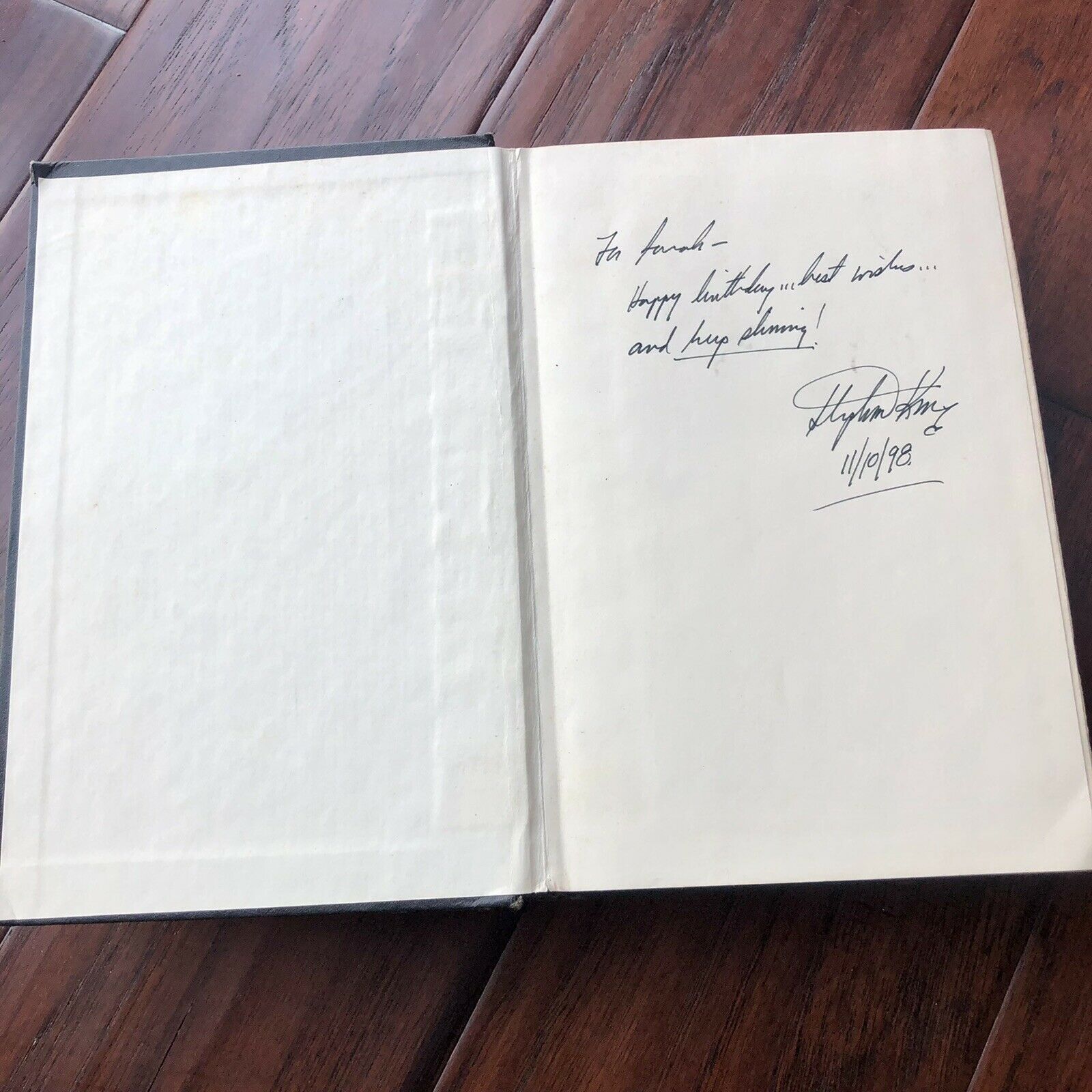 STEPHEN KING * Beckett BAS * Hand-Signed "The Shining" Book Autograph Inscribed