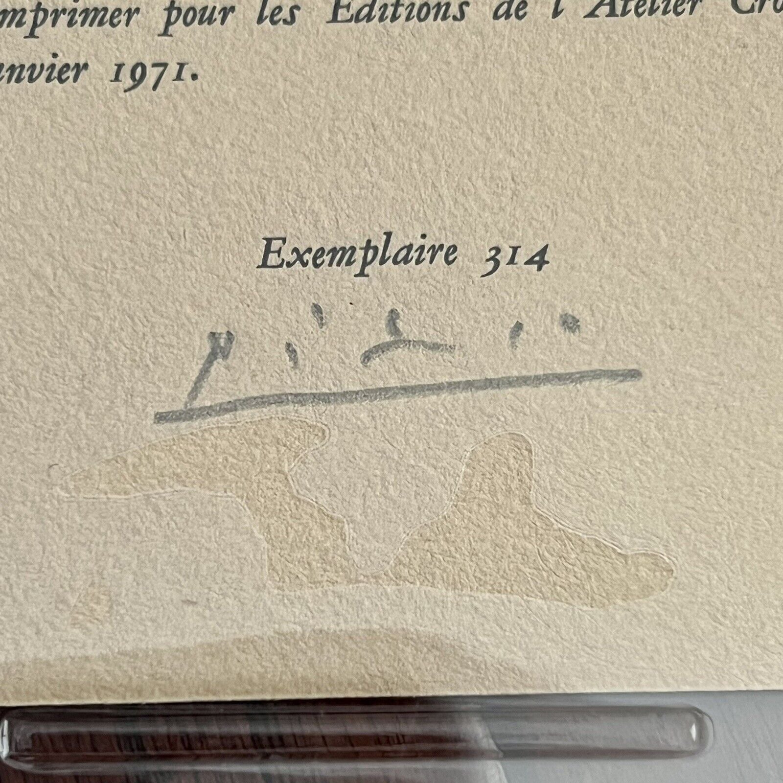 PABLO PICASSO * PSA/DNA * Signed La Célestine Limitation Page Autograph *