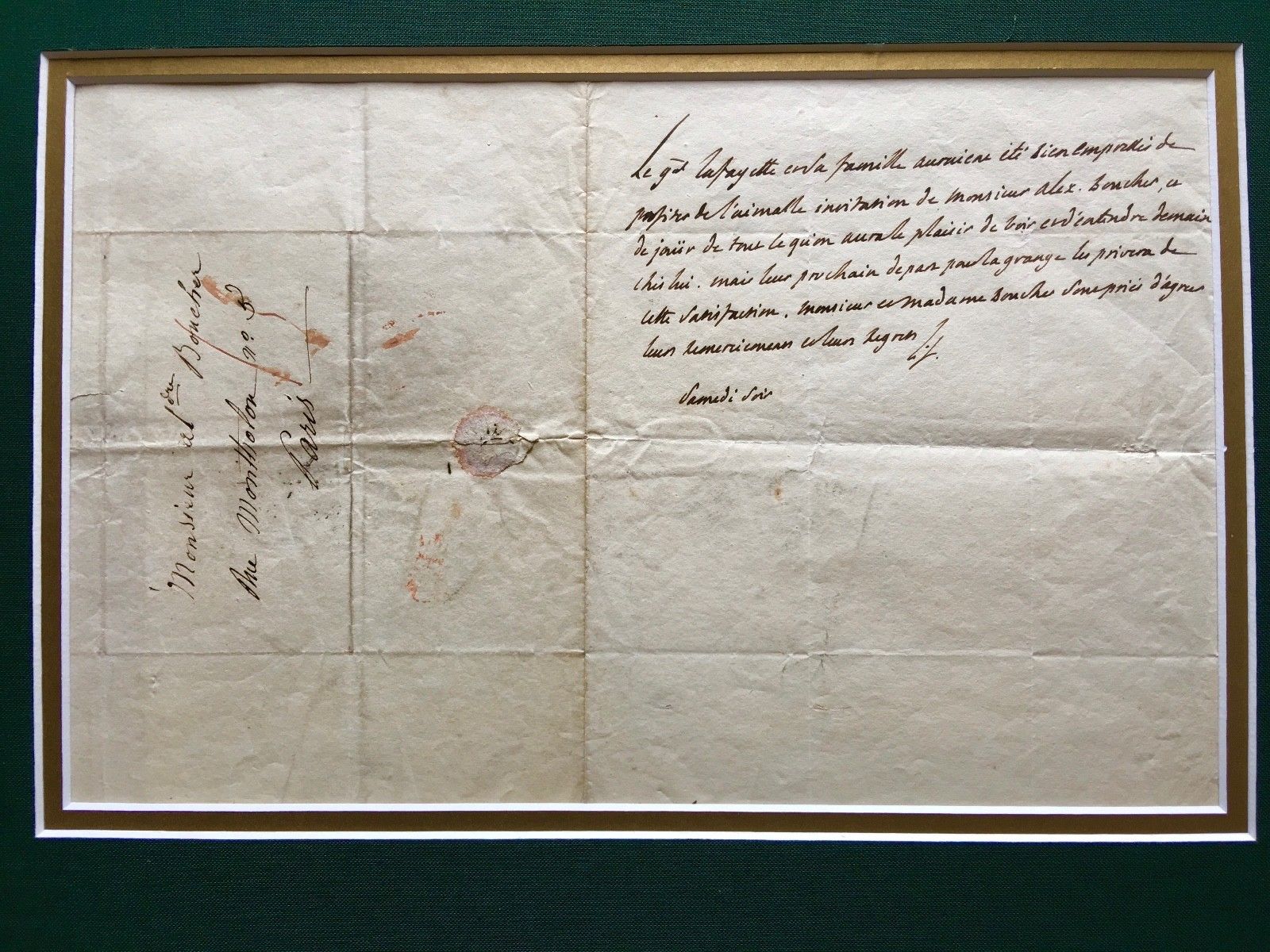 MARQUIS DE LAFAYETTE * PSA/DNA * 2x SIGNED Autograph Letter * Revolutionary War