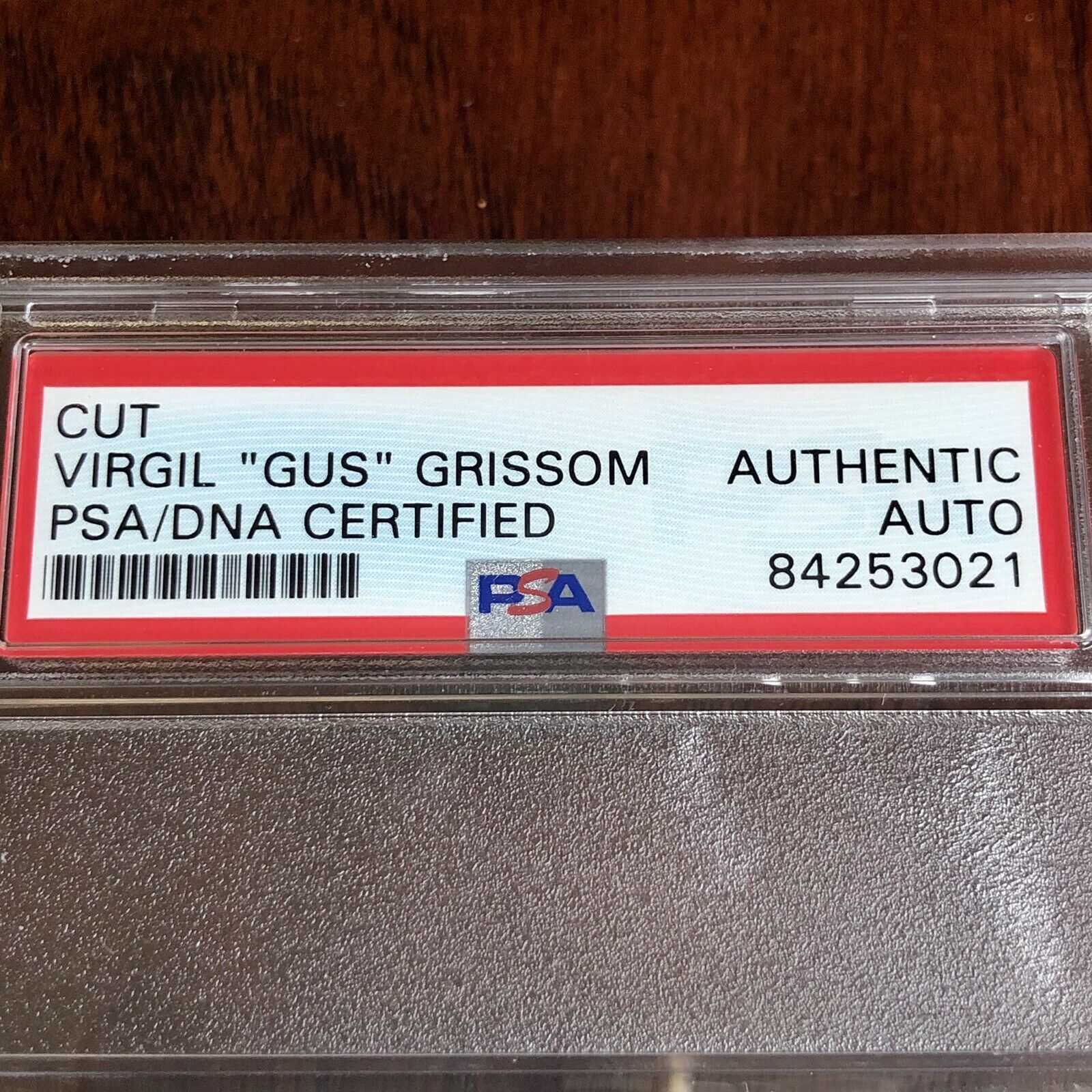 VIRGIL GUS GRISSOM * PSA/DNA Slabbed * PROOF Hand Signed Autograph Card Apollo