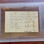 JOHN ADAMS * PSA/DNA * Handwritten Autograph Document Mentions George III Signed