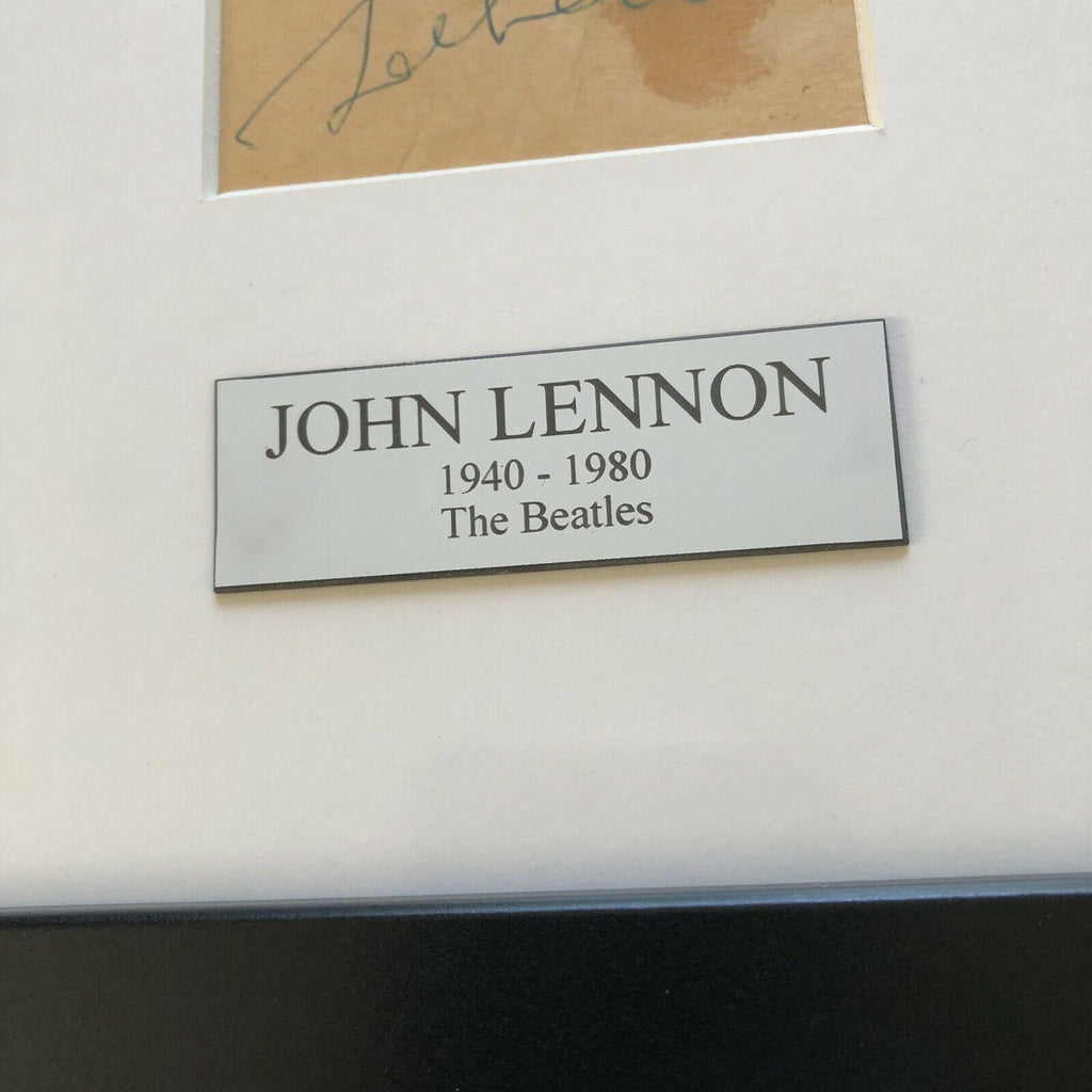 JOHN LENNON * BAS Beckett LOA * Autograph BED-IN Signature Signed * The Beatles