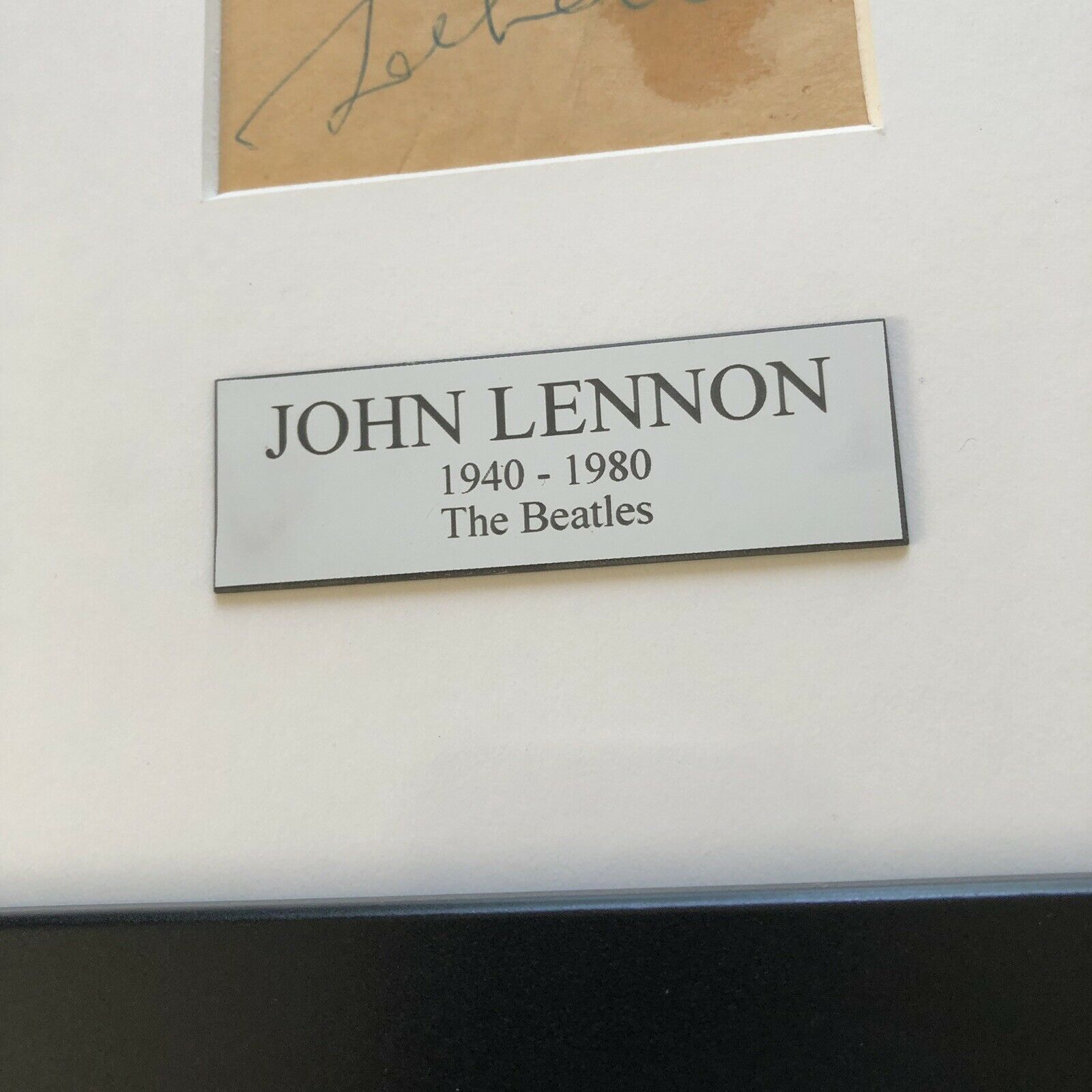JOHN LENNON * BAS Beckett LOA * Autograph BED-IN Signature Signed * The Beatles
