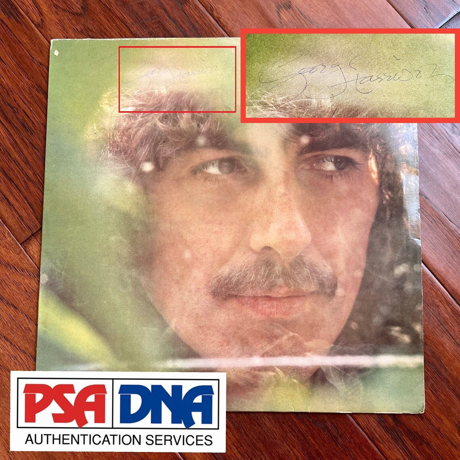 GEORGE HARRISON * PSA/DNA LOA * Autograph Self Titled LP Signed Album Beatles