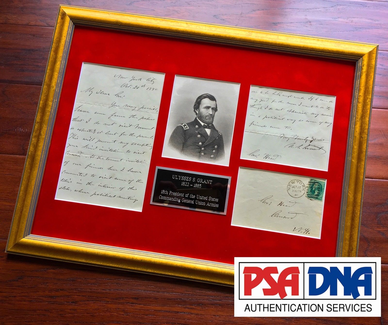 ULYSSES S. GRANT * PSA/DNA * Rare "Politics" 2 Page ALS* AUTOGRAPH Letter SIGNED