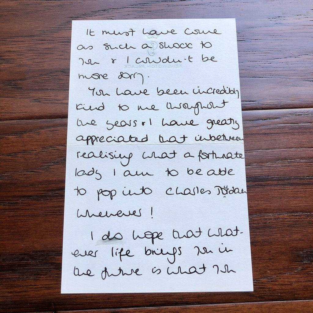 PRINCESS DIANA * BAS Beckett *Autograph Handwritten 3 Page Letter Signed *