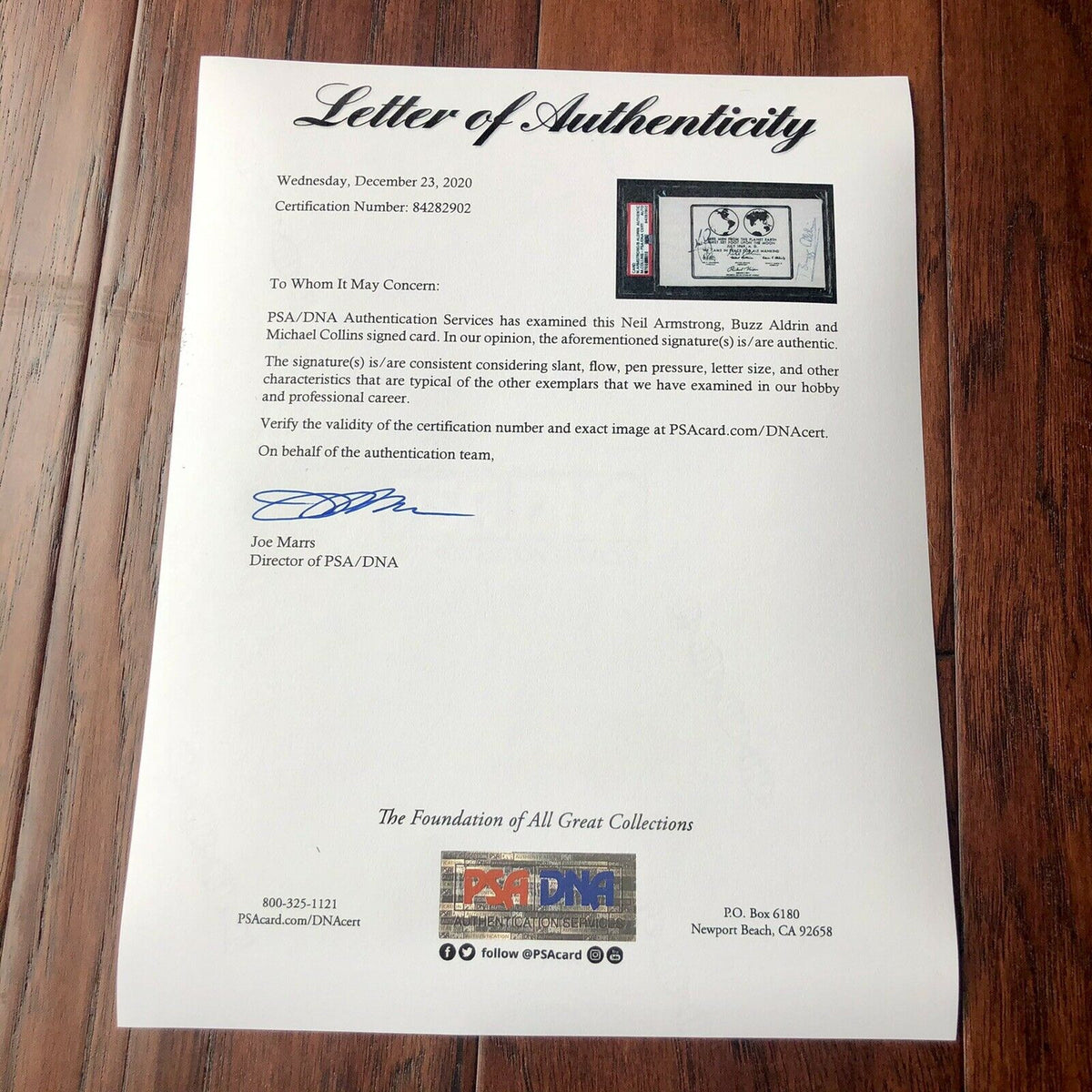 APOLLO 11 * PSA/DNA * Crew Signed Came In Peace Plaque Autograph Neil Armstrong