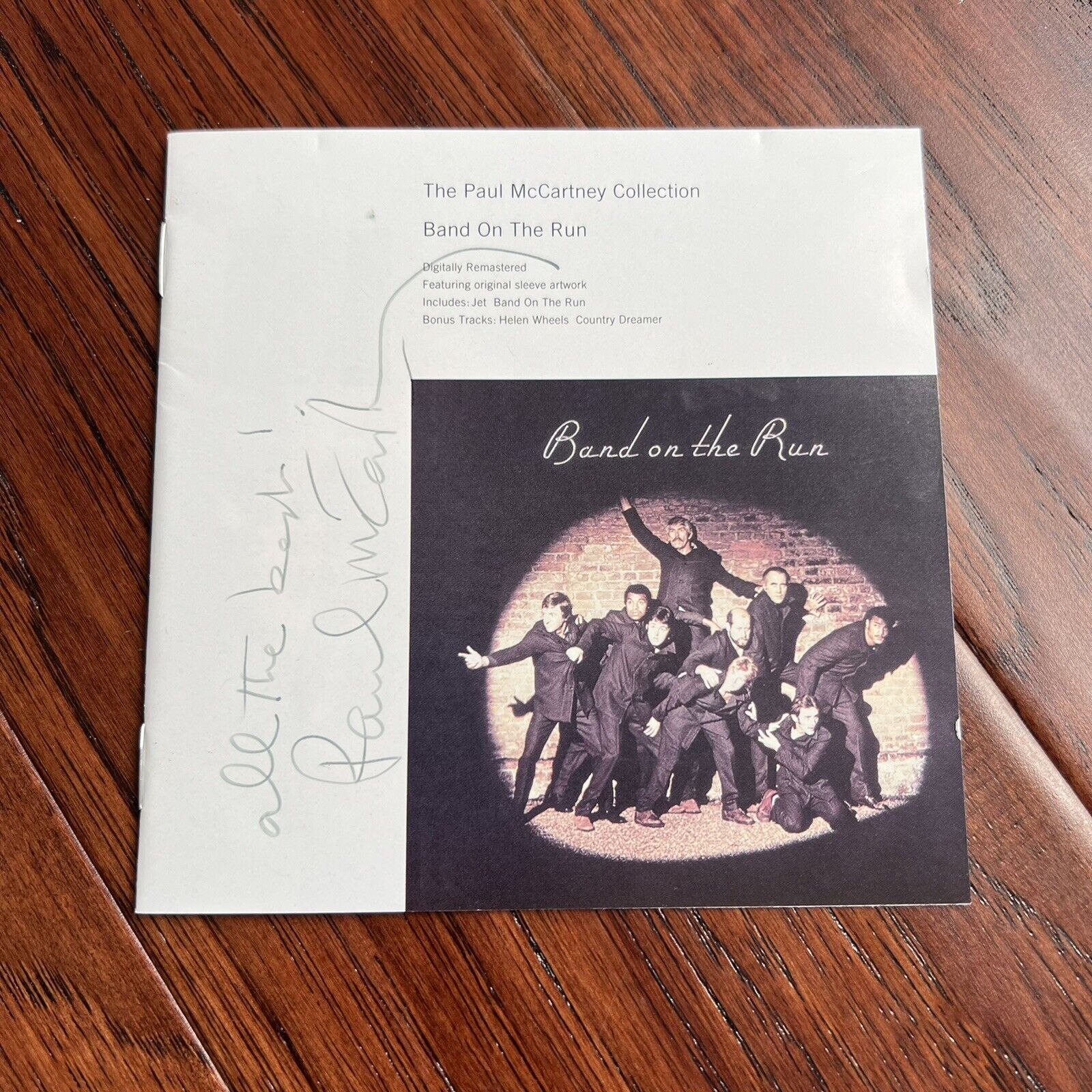 PAUL MCCARTNEY * JSA LOA * Signed Band on the Run CD Album Autograph * BEATLES