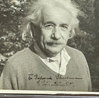 ALBERT EINSTEIN * PSA/DNA * Autograph Candid 1950 PHOTOGRAPH Portrait Signed