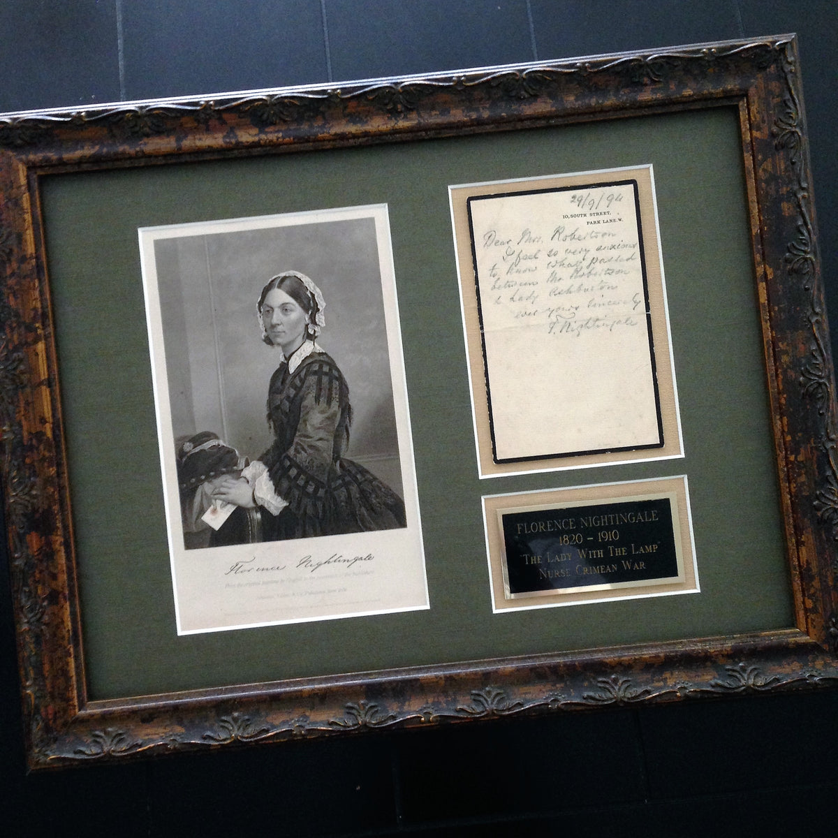 War Nurse Florence Nightingale ALS