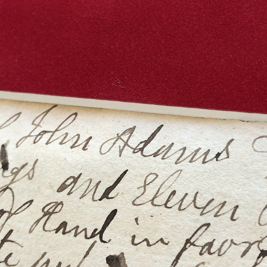JOHN ADAMS * JSA COA * Scarce AUTOGRAPH Handwritten Note SIGNED * 2nd President