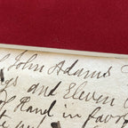 JOHN ADAMS * JSA COA * Scarce AUTOGRAPH Handwritten Note SIGNED * 2nd President