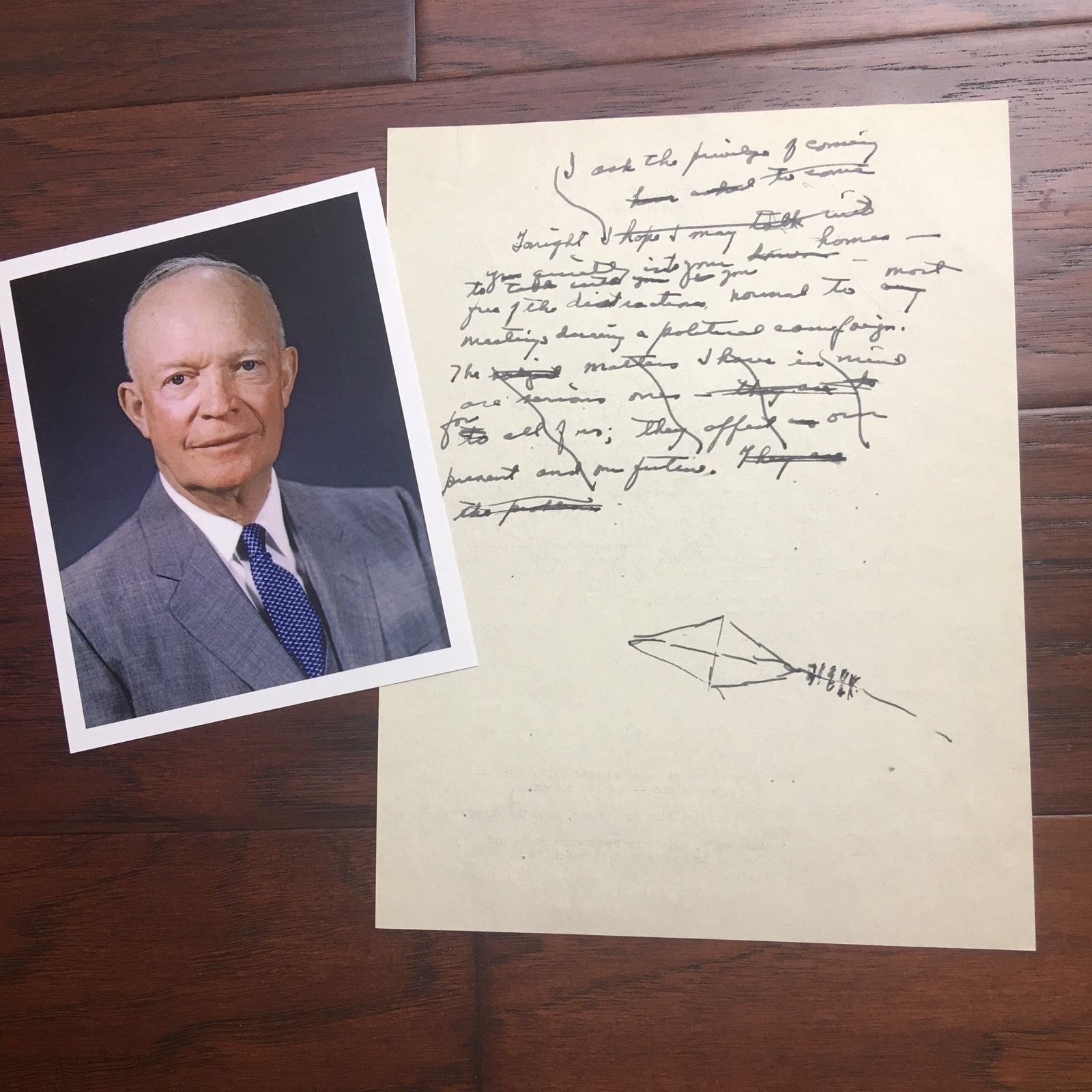 DWIGHT EISENHOWER * RE-ELECTION SPEECH * As Pres * Autograph Signed * JSA COA