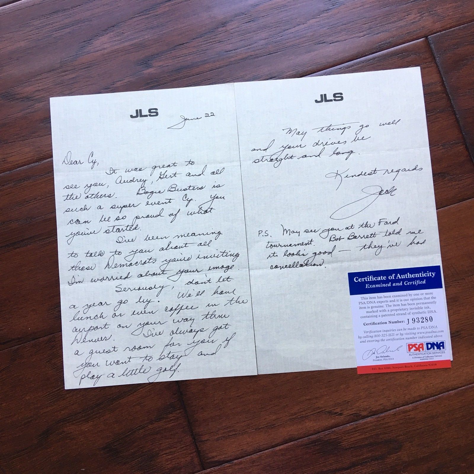 JACK SWIGERT * APOLLO 13 * Handwritten Autograph Letter SIGNED * PSA/DNA * NASA