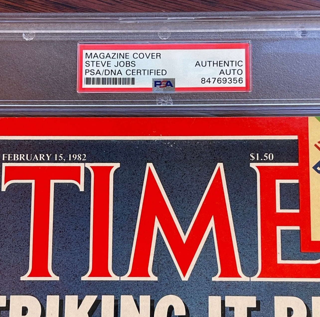 STEVE JOBS * PSA/DNA * Scarce Autograph TIME Magazine APPLE Computer Signed