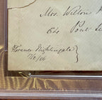 FLORENCE NIGHTINGALE * PSA/DNA * AUTOGRAPH Envelope SIGNED * To Red Cross Member