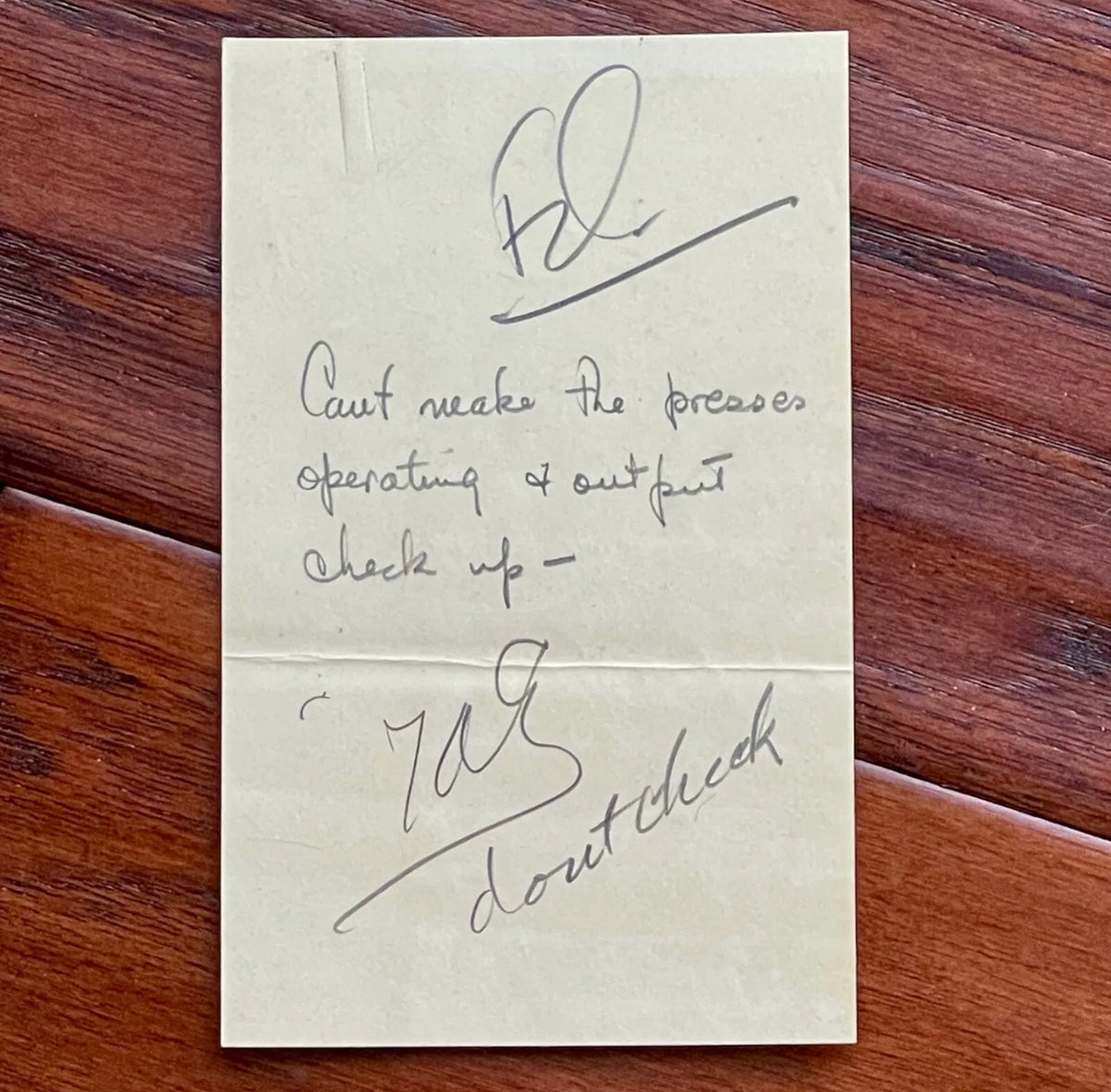 THOMAS EDISON * JSA LOA * Handwritten AUTOGRAPH Note SIGNED