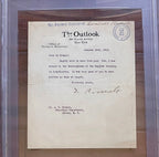 THEODORE ROOSEVELT * PSA/DNA Slabbed * OUTLOOK Autograph Letter Signed