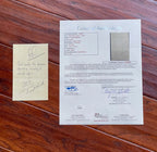 THOMAS EDISON * JSA LOA * Handwritten AUTOGRAPH Note SIGNED