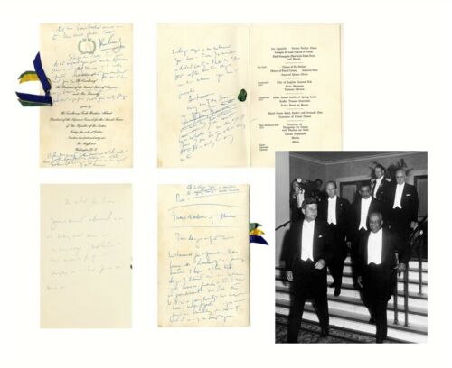 JOHN F KENNEDY * JSA LOA * 4 Pg Handwritten Speech Signed As President Autograph