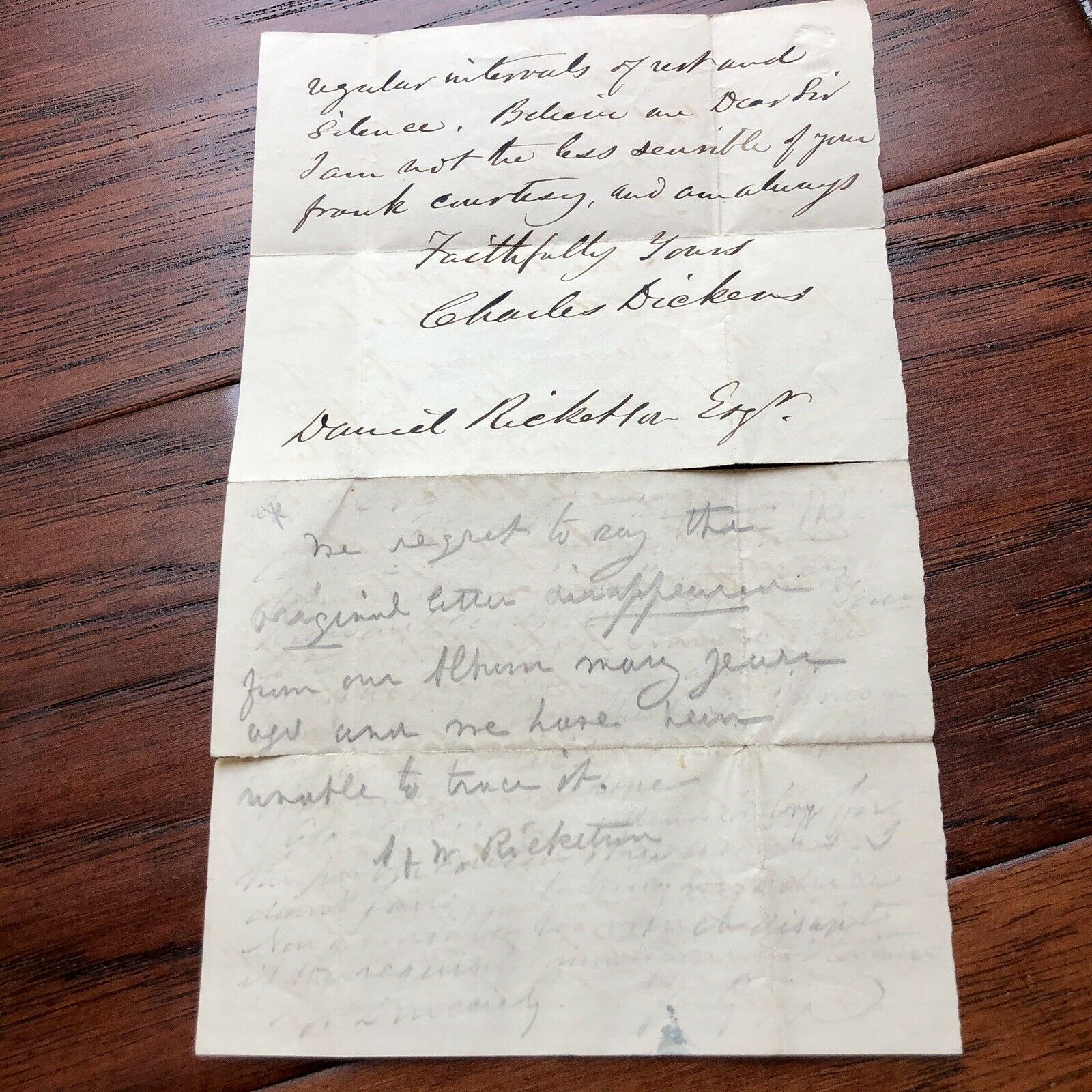 CHARLES DICKENS * JSA LOA * Handwritten Addressed Envelope * No Autograph Signed