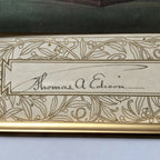 THOMAS EDISON * BAS BECKETT MINT 9 * Signed Unpersonalized Bust Photo Autograph