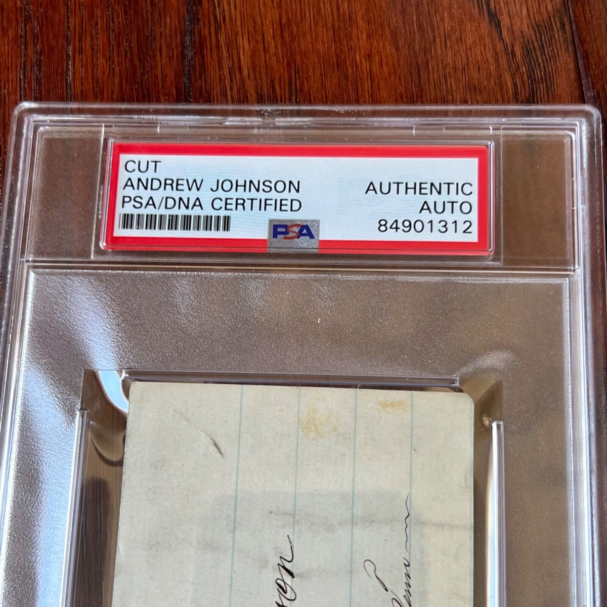 ANDREW JOHNSON * PSA/DNA * AUTOGRAPH Military Governor SIGNED Abraham Lincoln VP