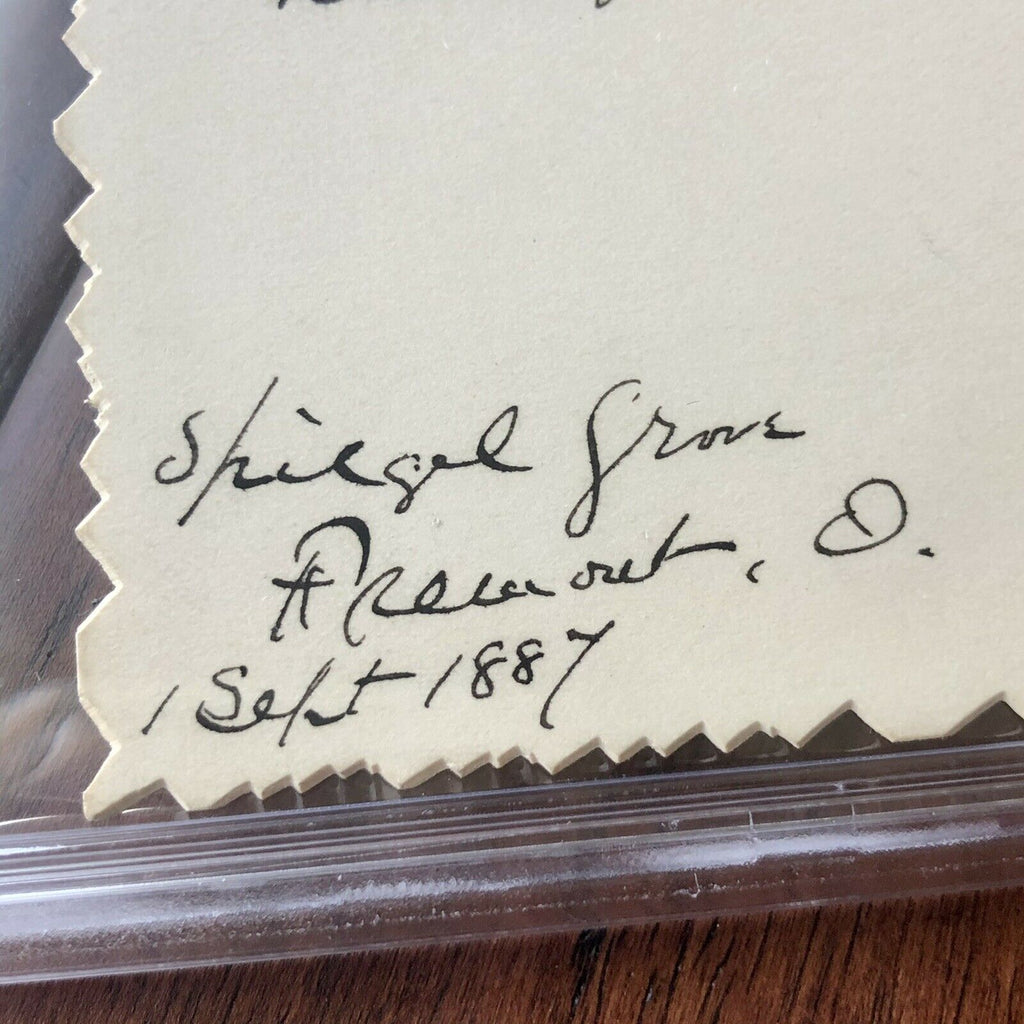 RUTHERFORD B. HAYES * PSA/DNA Slab * Signed Autograph Card Inscribed * President
