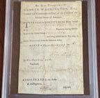 GEORGE WASHINGTON PSA Autograph VALLEY FORGE Revolutionary War Discharge SIGNED