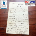 THEODORE ROOSEVELT * BAS * PSA * Autograph Letter Signed Denying Quote
