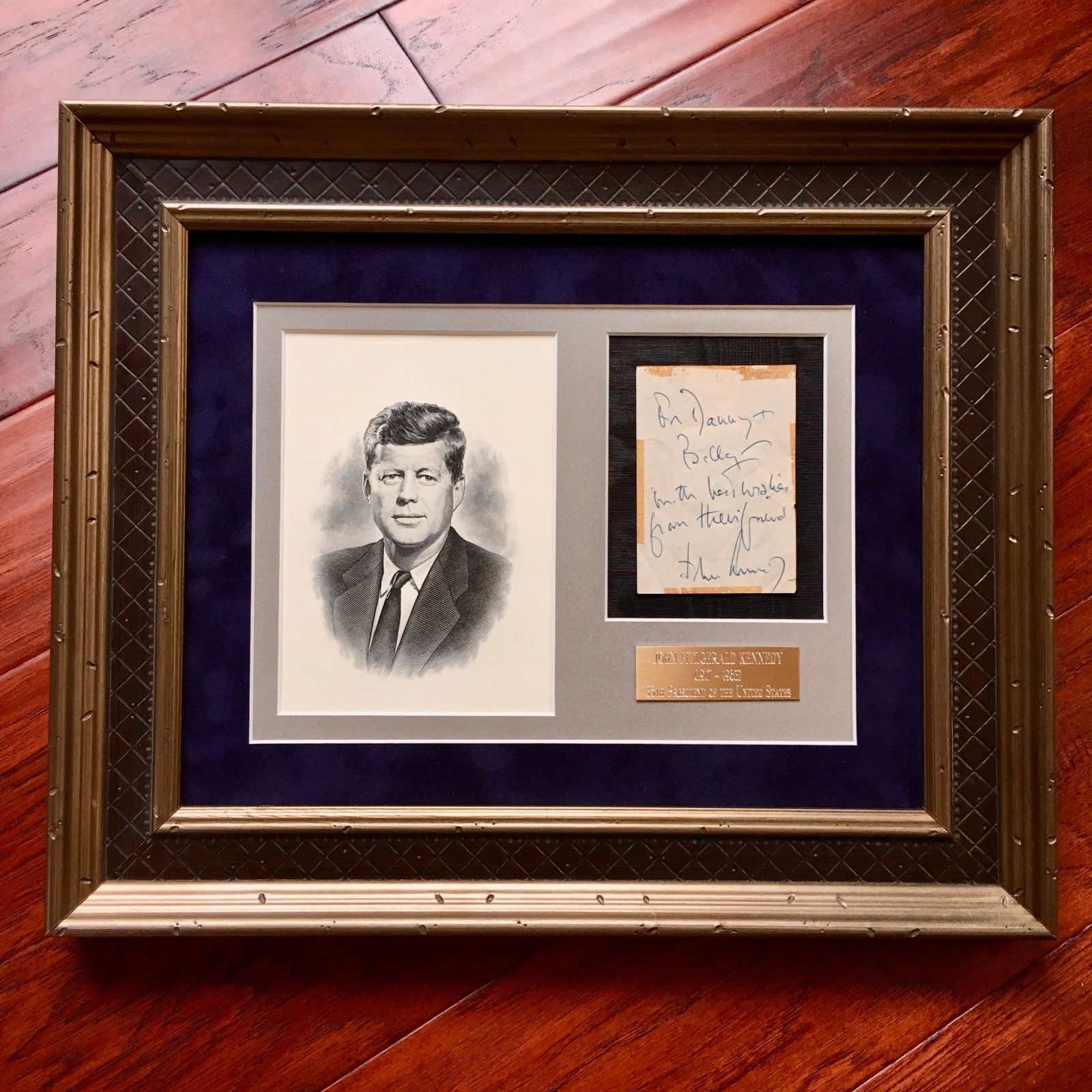 JOHN F. KENNEDY * JSA COA * Scarce Authentic AUTOGRAPH Note SIGNED * President