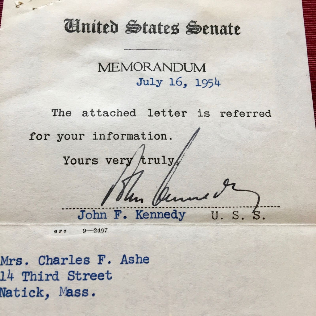JOHN F. KENNEDY * JSA COA * Scarce Authentic JFK AUTOGRAPH Signed *