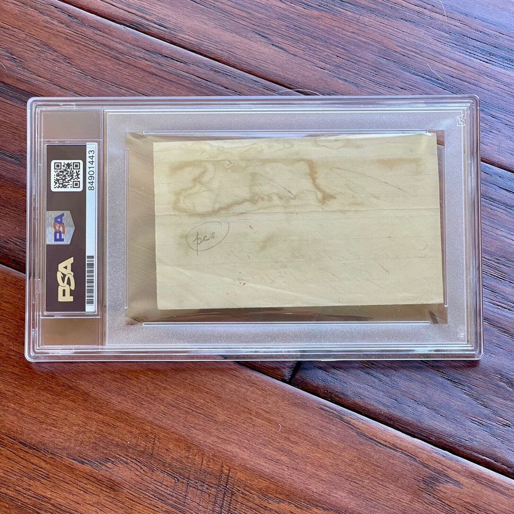 ULYSSES S. GRANT * PSA/DNA Slabbed * AUTOGRAPH Signature SIGNED Long Branch, NJ