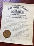 William McKinley Authentic hand SIGNED AUTOGRAPH Appointment * President