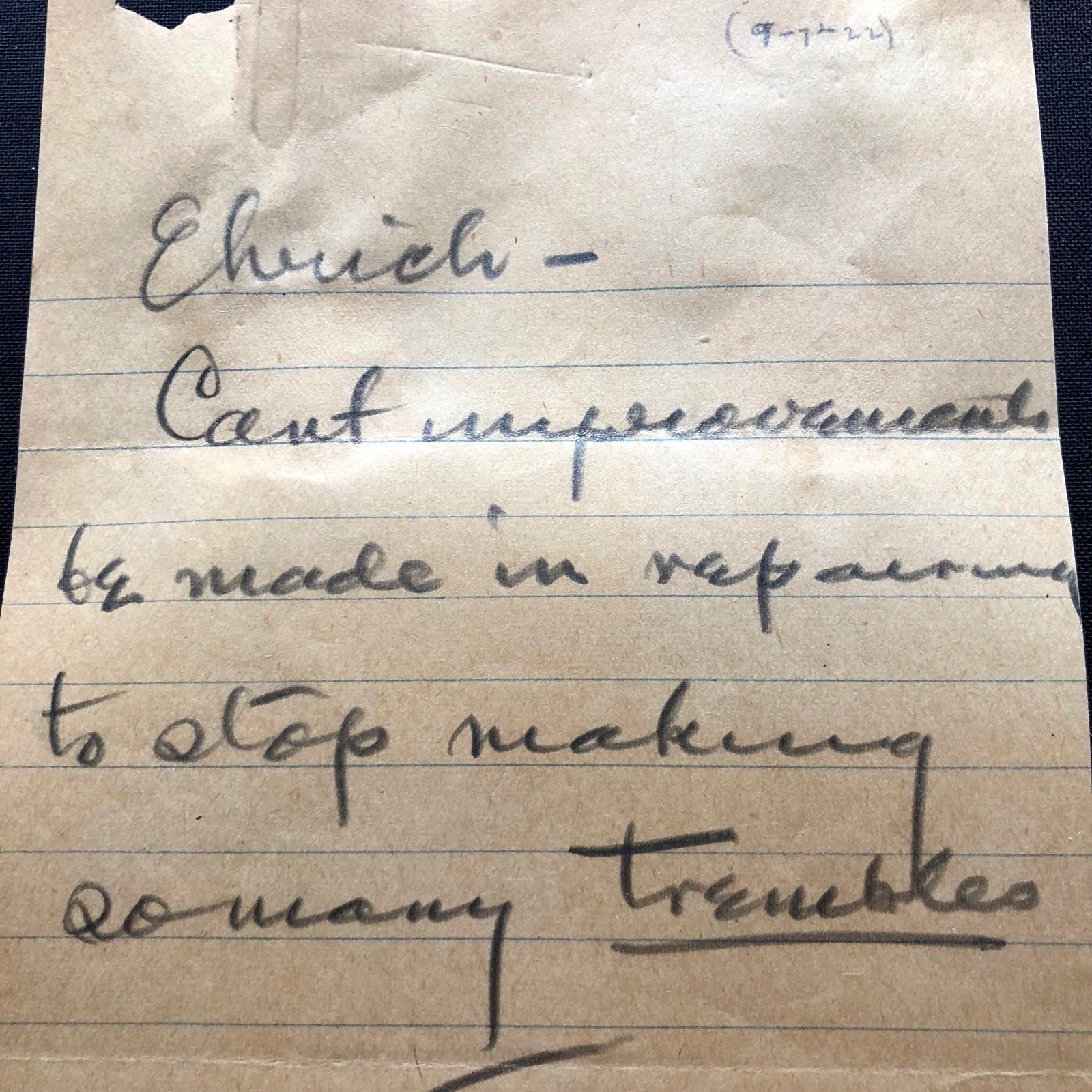 THOMAS EDISON * Authentic Handwritten AUTOGRAPH Note SIGNED * Menlo Park