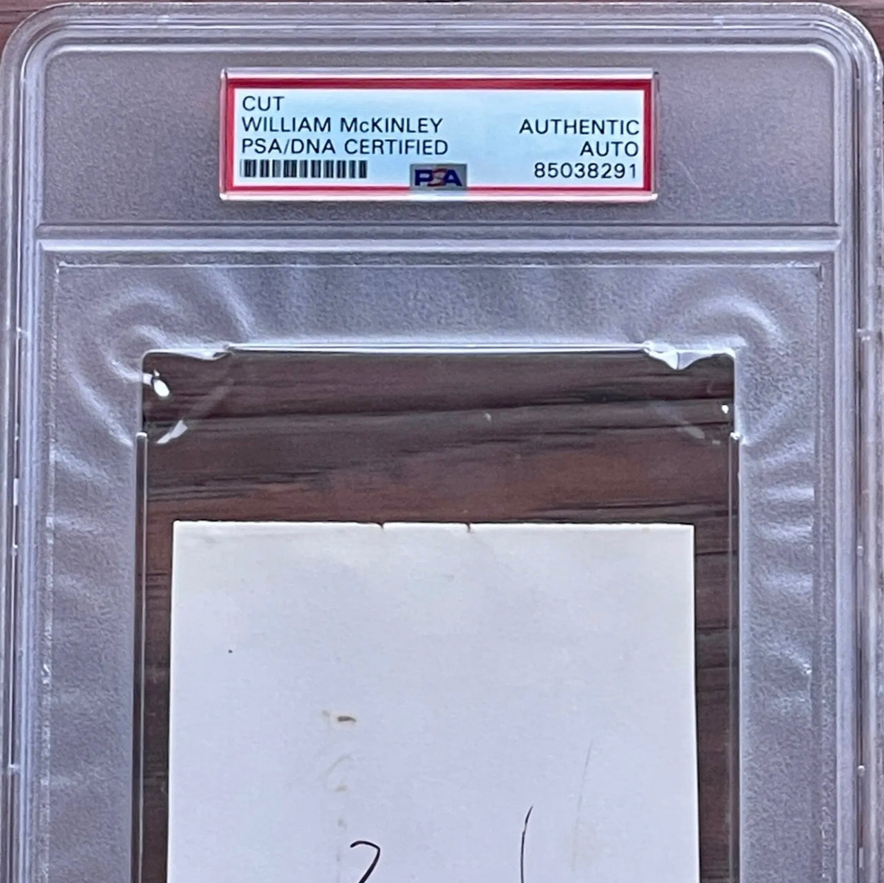 WILLIAM MCKINLEY * PSA/DNA Slab * Autograph Album Page Signed * Ohio