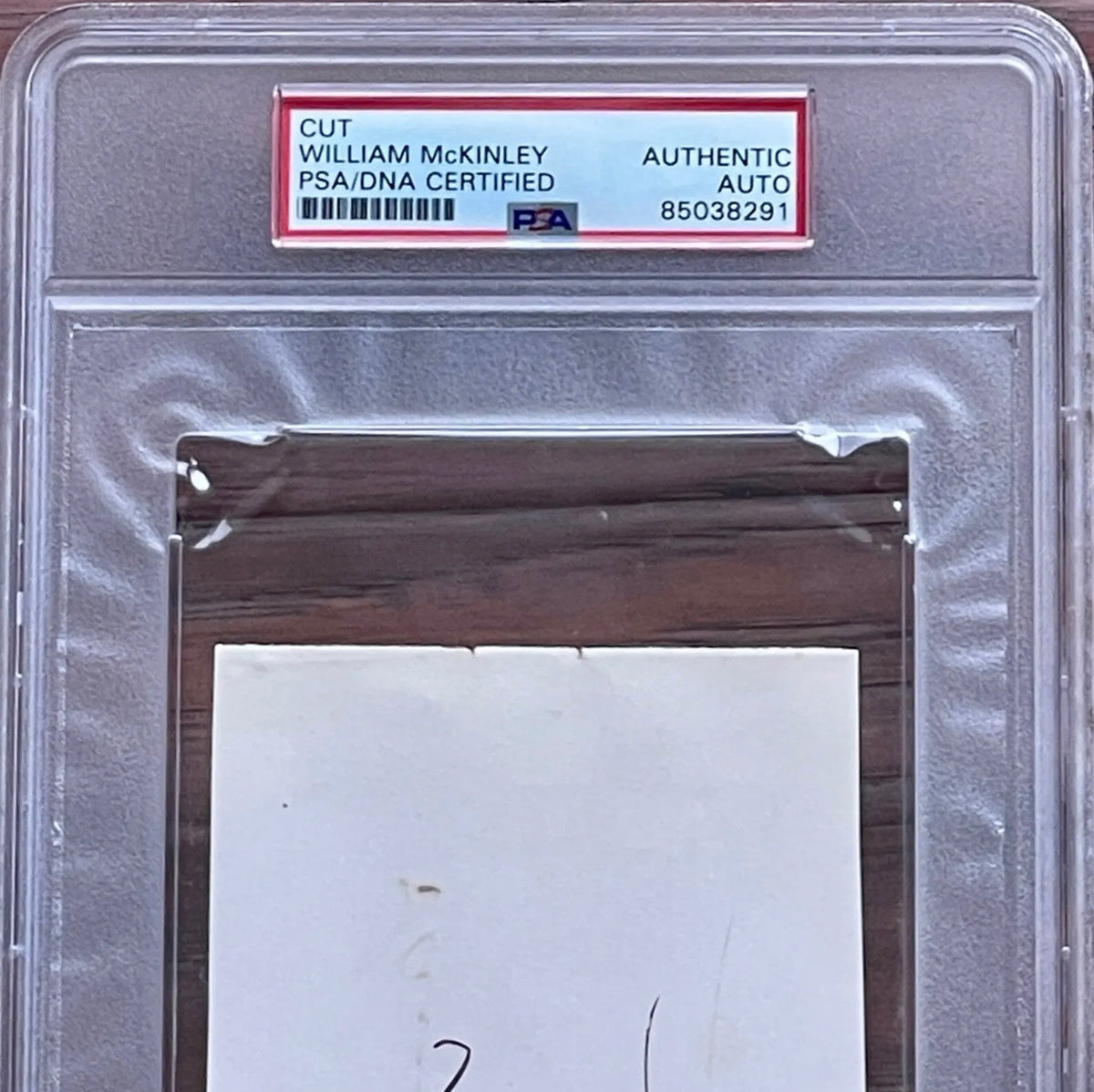WILLIAM MCKINLEY * PSA/DNA Slab * Autograph Album Page Signed * Ohio