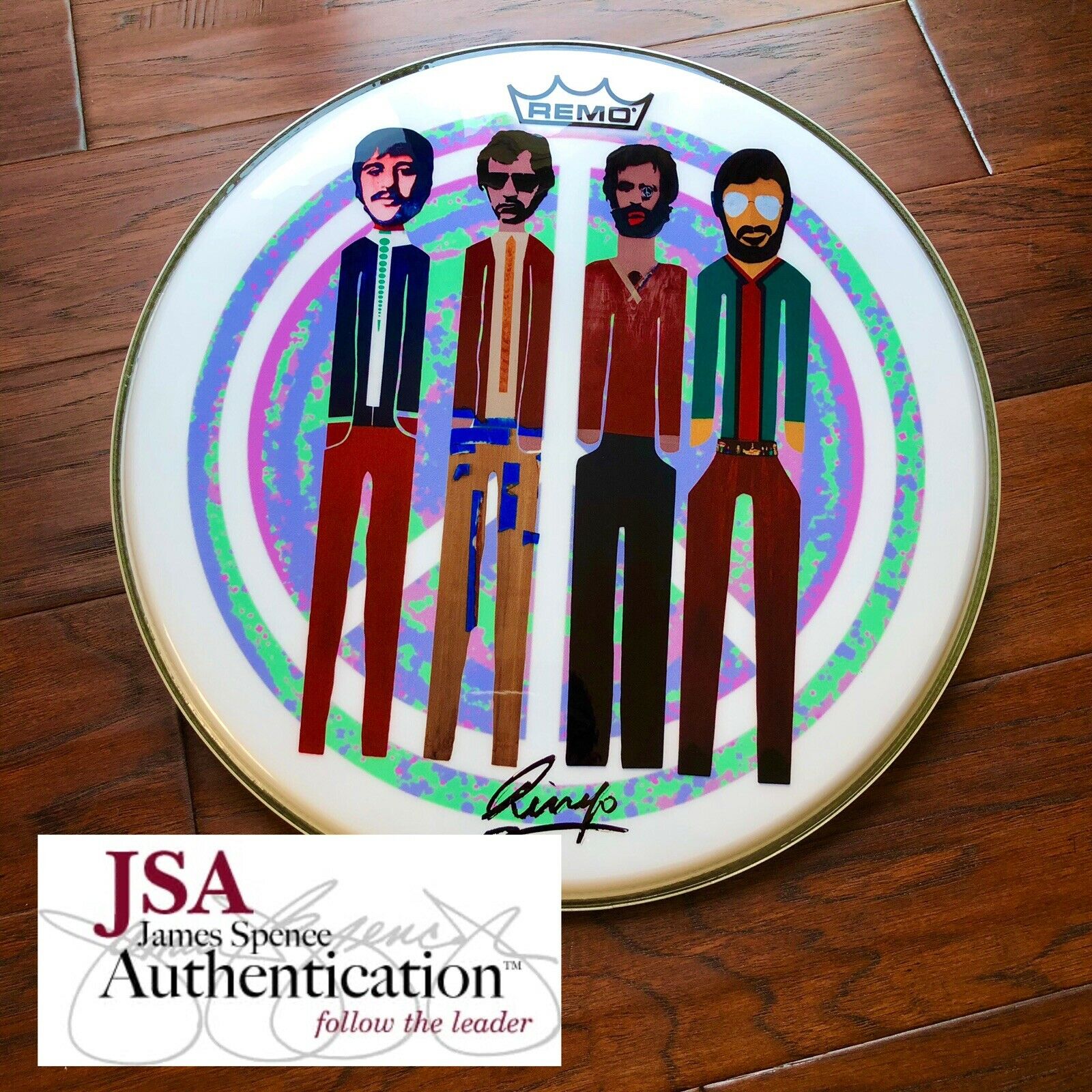 RINGO STARR * JSA LOA * Beatles Autograph Drum Head Signed * Art Limited Edition