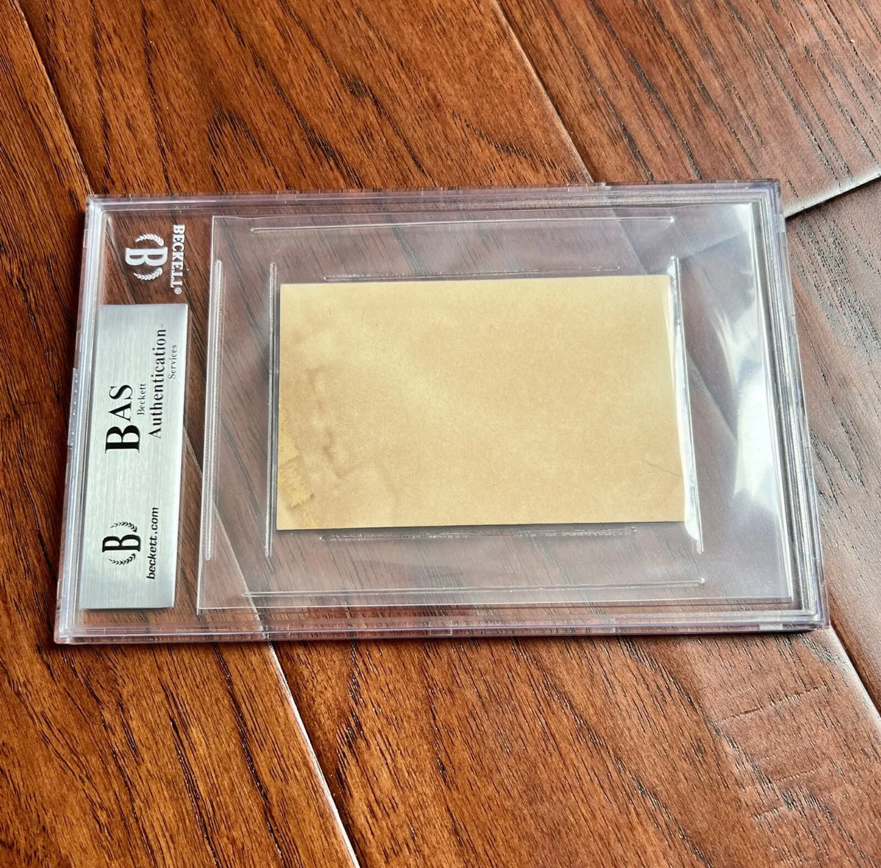 DWIGHT D. EISENHOWER * BAS BECKETT Slab * Signed White House Card Autograph