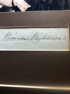 FLORENCE NIGHTINGALE * Desirable HAND SIGNED Cut Autograph * Crimean War Nurse